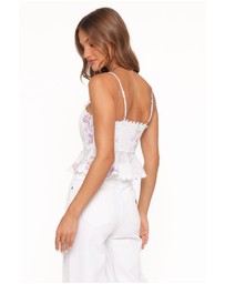 Petal & Pup - Adams Peplum Top - Purple Floral
