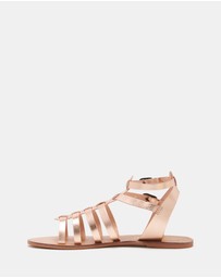 Just Because - Urdu Leather Flat Sandals