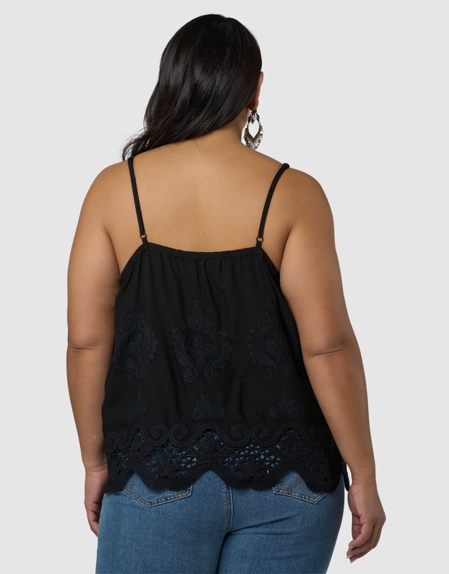 The Poetic Gypsy - Harvest Moon Embroidered Cami