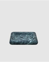Black Blaze - Halo Square Marble Tray