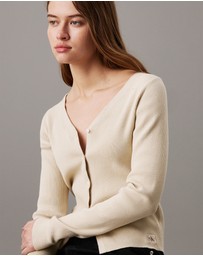 Calvin Klein Jeans - Slim Ribbed Cotton Cardigan