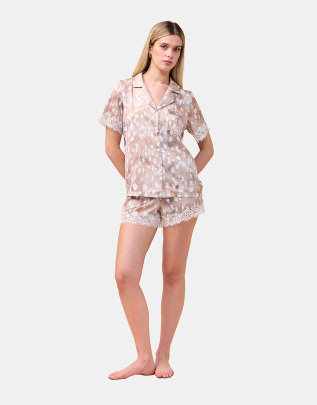 Gingerlilly - Lydia Brown Spot Short Set