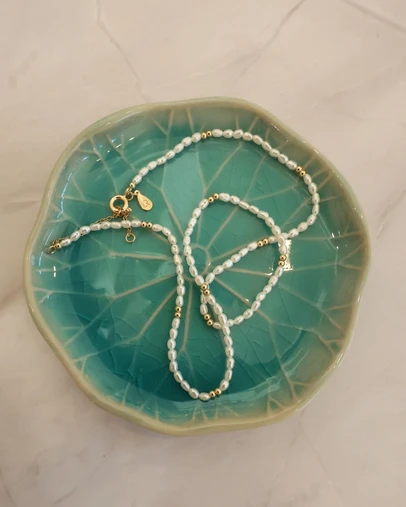 Luna Rae - Gold Vermeil - Petite Pearl Necklace