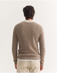 Oxford - Sam Contrast Collar Knit