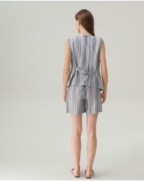 IDA+S - Cecilia Linen High Waisted Shorts