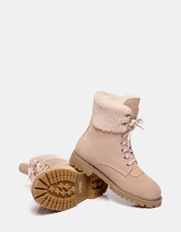 EVERAU - Australian Shepherd Ugg Mina Cow Suede Upper Martens