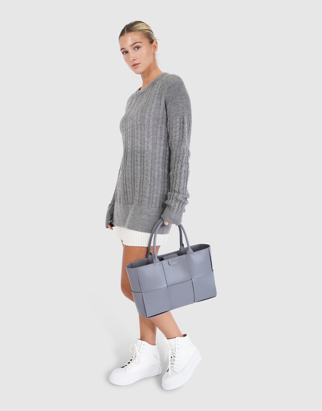Belle & Bloom - At Last Cable Knit Jumper with Slit