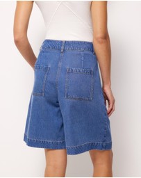 AERE - Cleo Denim Shorts