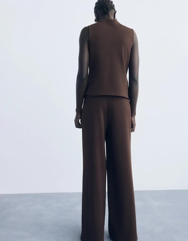 M.N.G - Straight-Fit Trousers With Elastic Waist