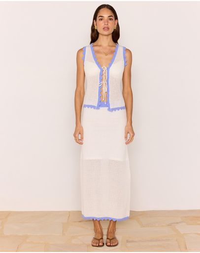 White & Blue