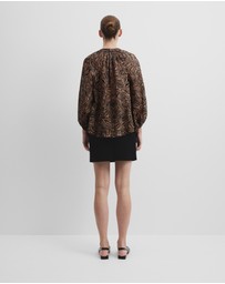 Country Road - Print Blouson Blouse
