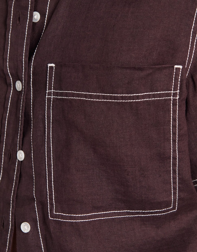 Jag - Gigi Linen Relaxed Short Sleeve Shirt
