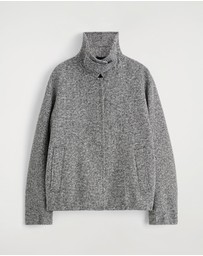 COS - Wool-Tweed Funnel-Neck Jacket