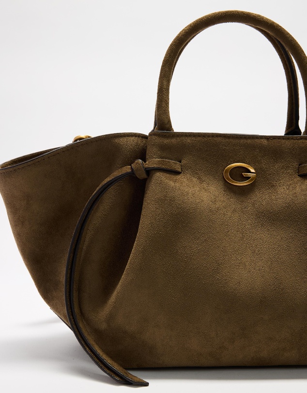 GUESS - Allegra Girlfriend Satchel Suedette