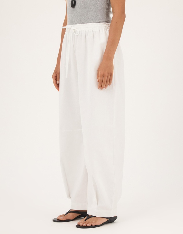 Atmos&Here - Clara Linen Blend Barrel Leg Pants