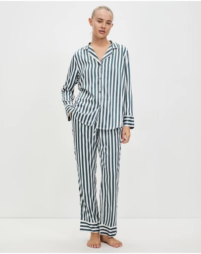 Gingerlilly - Imelda Stripe Satin Set