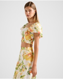 Forever New - Jane Printed Cropped Top