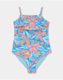 Roxy - Girls 2 to 7 Hibiscus Hugs One Piece Swimsuit