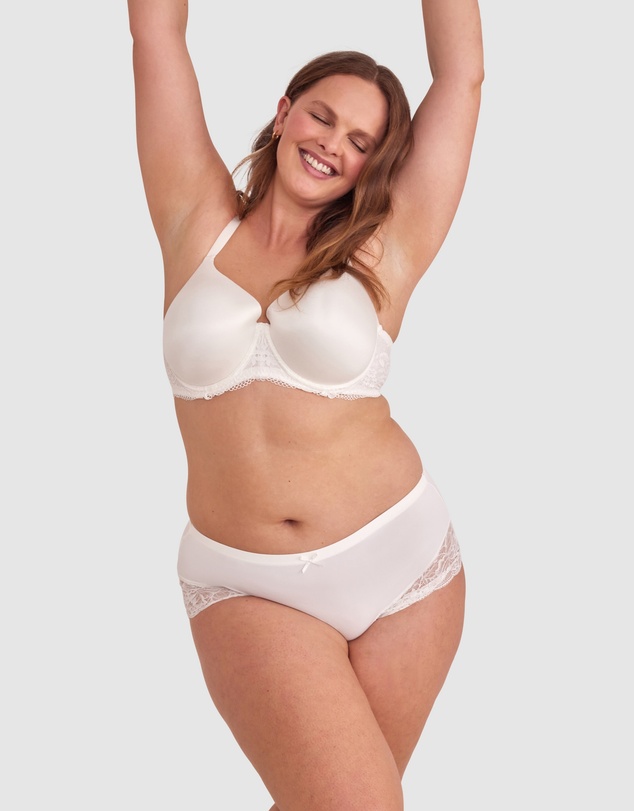 Bras N Things - Body Bliss Lace Full Cup Bra - Ivory