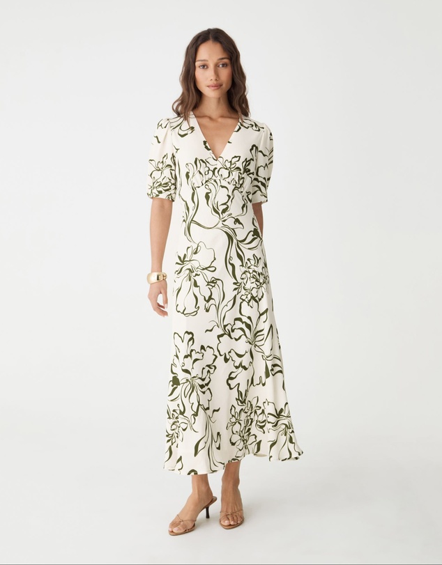 Forcast - Natalie V-Neck Floral Dress