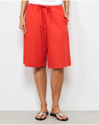 AERE - Kirra Poplin Bermuda Shorts