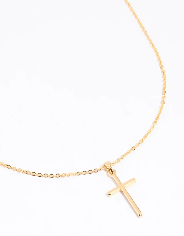 Lovisa - Gold Plated 45cm Cross Necklace