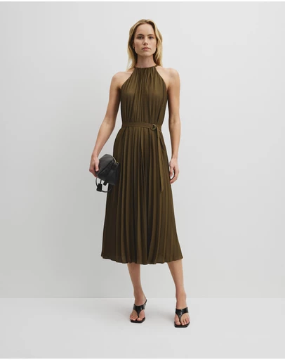 Country Road - Pleat Midi Dress
