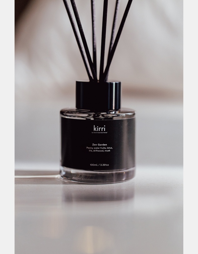 Kirri by Scent Australia Home - Zen Garden Reed Diffuser 100ml Trio + Zen Garden Reed Refill 100ml Trio