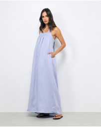 AERE - Dovie Linen Maxi Dress
