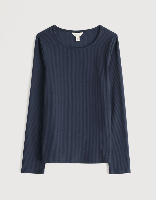 Seasalt - Seasalt Cornwall Navy Gorse Lane Rib Top