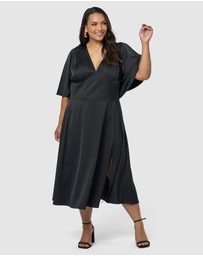 Pink Dusk by Curve Project - Seductive Secrets Midi Dress