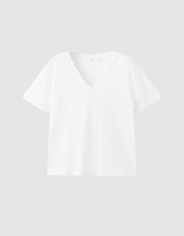 M.N.G - V-Neck Cotton T-Shirt