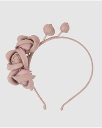 Max Alexander - Leather Flowers Headband