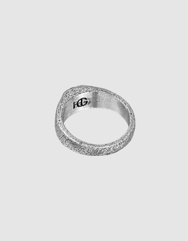 Haze & Glory - ICONIC EXCLUSIVE - Ocean Signet Ring in Oxidised 925 Silver