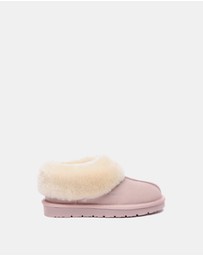 EVERAU - EverAU Ugg Homey Slipper Suede Cow Suede Upper House Shoes