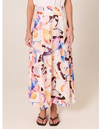 Fate + Becker - Mariposa Print Maxi Skirt