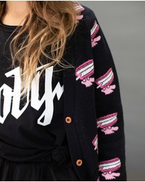 OOVY - Chatting Teeth Kids Cardigan