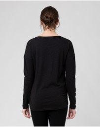 Ripe Maternity - Richie Long Sleeve Nursing Tee