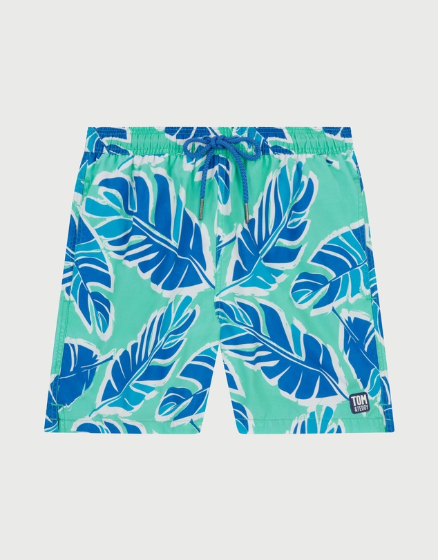 Tom & Teddy - Banana Leaf Swim Shorts