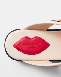 & Other Stories - Text-Print Leather Sandals
