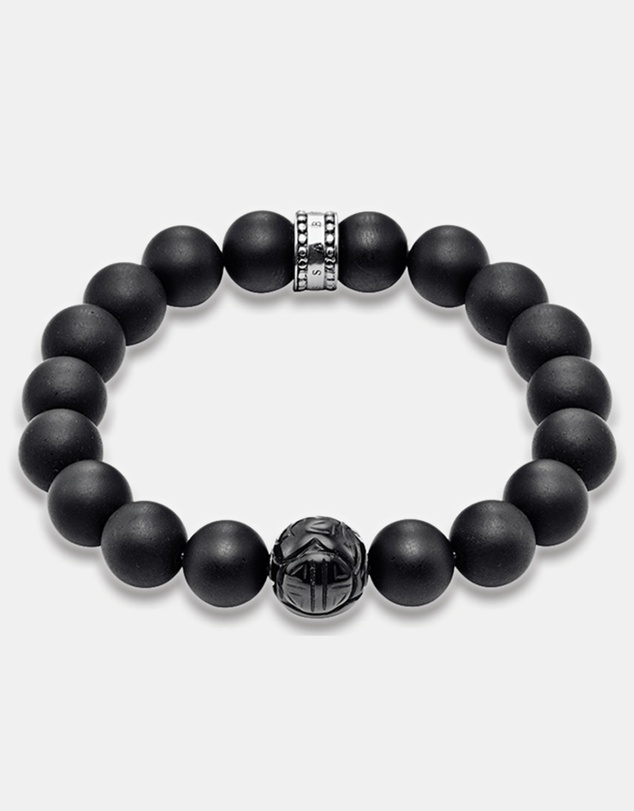 THOMAS SABO - Matt Obsidian Bead Bracelet