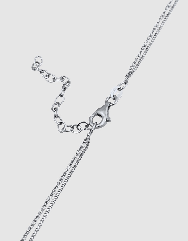 Elli Jewelry - Necklace Layer Circle Moonstone 925 Sterling Silver