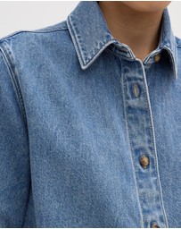 Assembly Label - Boxy Denim Short Sleeve Shirt