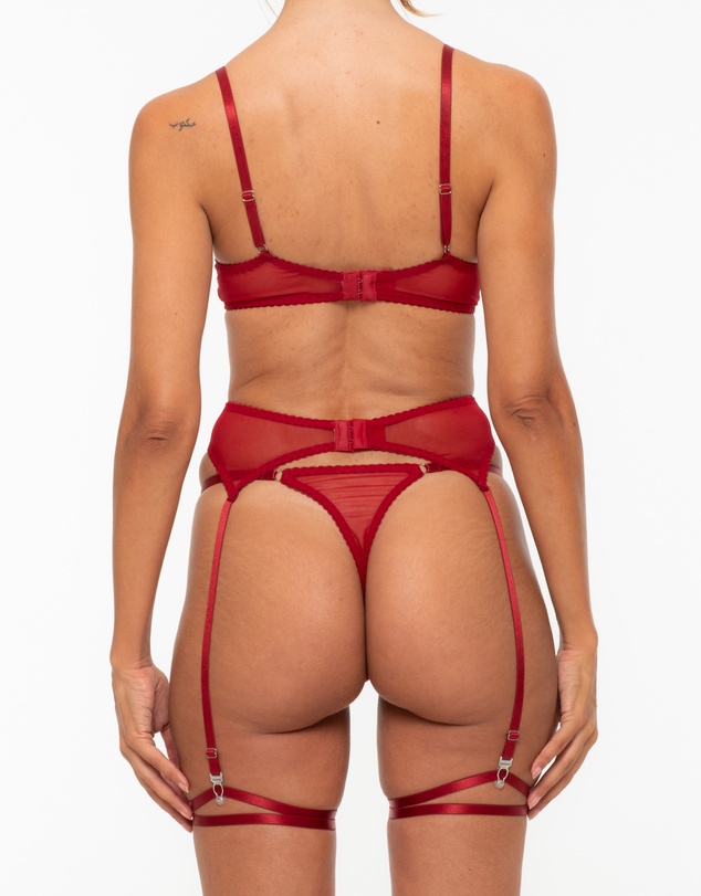 One Empire - Ilaria Burgundy Lingerie Set