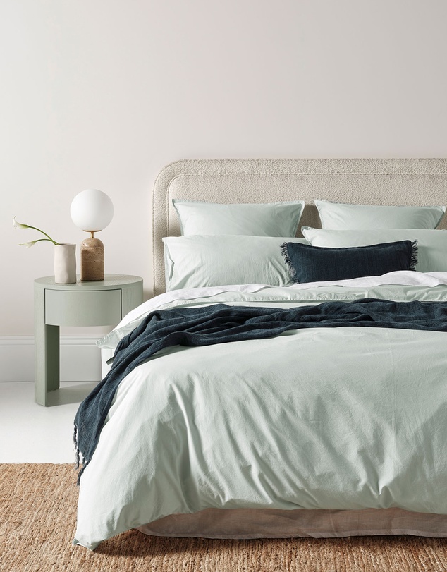 Aura Home - Evie Stonewash Organic Cotton Standard Pillowcase
