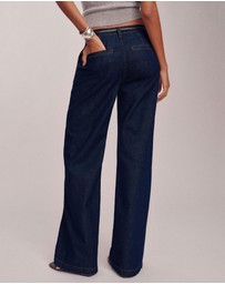 Reformation - Elio Low Rise Denim Trousers