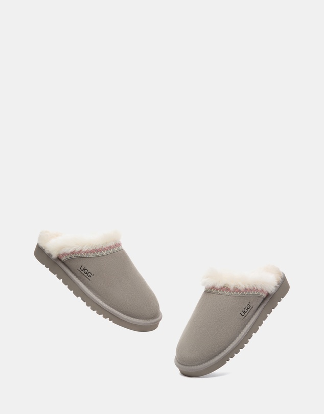 EVERAU - Australian Shepherd Ugg Liora Slipper Cow Suede Upper House Shoes
