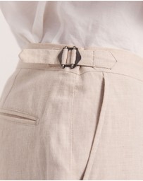 SABA - Elias Linen Cotton Regular Side Adjuster Pant