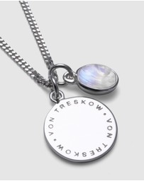 Von Treskow - Moonstone & VT Plate Necklace