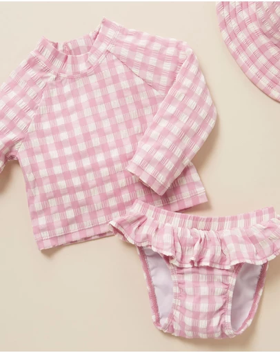 Purebaby - Printed Long Sleeve Rashie Set Swim -Kids-Babies